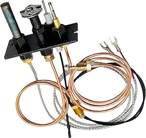 Propane Gas 10002265 3 Way Pilot Assembly for Majestic, Monessen, Temco, and Vermont Castings Fireplaces and Stoves