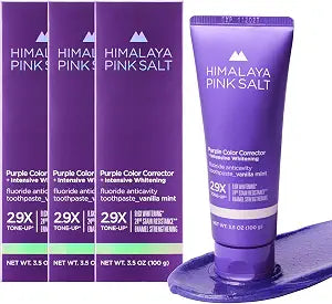 HIMALAYA PINKSALT Purple Whitening Toothpaste 3.5 oz (Pack of 3)
