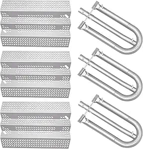 92461 Stainless Steel Heat Plate and Grill Burner Repair Kit Replacement Grill Parts for American Outdoor Grill Gas Grill Models
