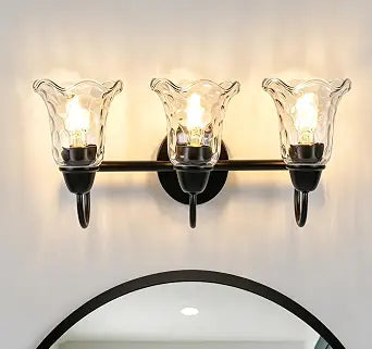 Bathroom Light Fixtures Over Mirror, 3 Lights Black Vanity Lights