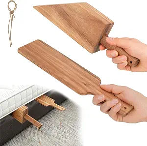 2 Pcs Wood Mattress Lifter Tool for Changing Sheets Bed Sheet Tucker Tool,Bed Skirts Changing Tool for Alleviating Back Pain Mattress Lifting Wedges