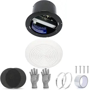 V2262-50 Bathroom Exhaust Fan 7 Inch Ceiling Vent Fan for Mobile Home