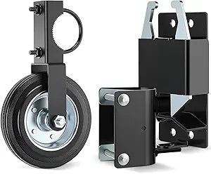 Farm 2 Way Gate Latch and 6" Farm Gate Wheel Heavy Duty Lockable Livestock Cattle Hardware Anti-sag for Ranch Horse Corral, Screws and Instructions Included