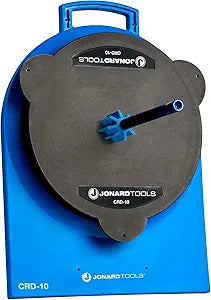 Jonard Tools CRD-10 Cable Reel Dispenser, 10" Diameter - Compact & Portable Cable Drum Stand with Non-Slip Rubber Feet, Heavy Duty, Holds Up to 700 lb (318 kg)