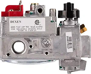 6003-NAT OEM CSA Certified Natural Gas (NG) Millivolt Gas Valve with Fixed Flame Height and Multi-Port Configuration for Fireplaces, Stoves, Log Sets, and Other Hearth Appliances.