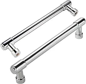 Solid Heavy Duty Jasper Pulls 10 Pack Polished Chrome Cabinet Pulls 5 Inch Hole Centers for Kitchen Cupboard Handles Modern Drawer Bathroom Cabinet Pull.