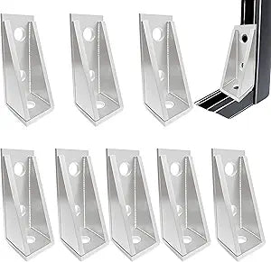 90 Gusseted Fitting for 1-5/8" Unistrut Strut Channel, 8 Pack