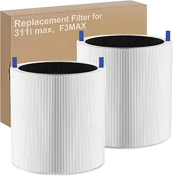 311i Max Replacement Filter Compatible with Blueair Blue Pure 311i Max Air Purifier, 2 Pack H13 True HEPA with Activated Carbon Air Filter for Blue Pure 311i Max, Compare to part #F3MAX