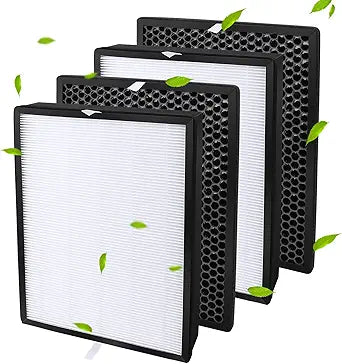 2 Pack HEPA Filter FY2422/30 and 2 Pack Filter FY2420/30 Alternative Replacement for Philips AC2889,AC2887,AC2882,AC3829 Air Purifier Filters