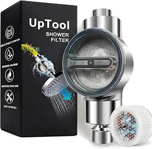 Shower Filter, Multi-Stage Shower Head Filter for Hard Water, Tool-Free