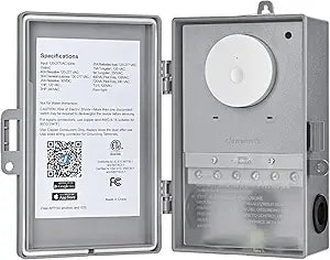 DEWENWILS WiFi Pool Pump Timer, Heavy Duty 40A 120-277 VAC 2HP Wireless Smart Controller for Pool, Water Heater, Works with Alexa, Google Assistant, Smart Life, ETL Listed