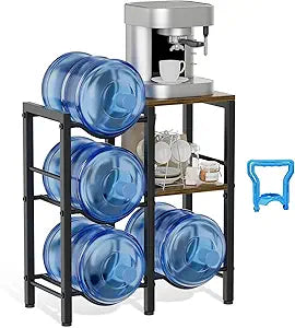 Heavy Duty 5 Gallon Water Jug Holder, Suitable for Homes, Offices, and Garages-Water Storage and Organization, Rust-Proof, Slip-Resistant, and Anti-Drop