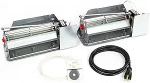 UZY5 PUZY5 Fireplace Blower Fan Kit for BIS, Lennox, & More - Dual Ball Bearing, Energy Efficient Fireplace Fan Blower Kit w/Quiet High Airflow Motor - Easy to Install Home Heating Accessories