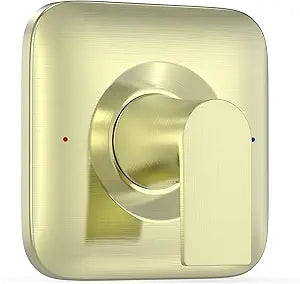 T2471BG Genta LX Brushed Gold Pressure Balancing Modern Shower Trim, Shower Lever Handle, Compatible with Moen 2510 Valve