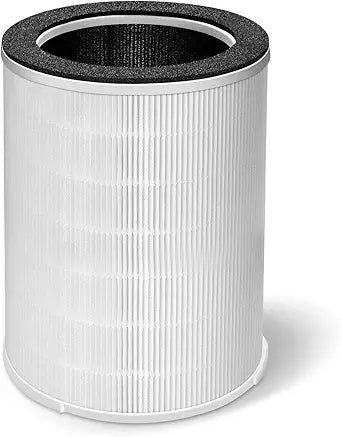 Air Purifier Replacement Filter, Fits Kokofit KJ510B Air Purifier, 3-in-1 Pre-Filter, H13 True HEPA Filter, Particle and Activated Carbon, White