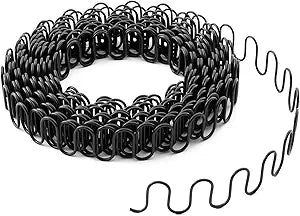 62 Feet Zig Zag 11 Gauge Upholstery Springs Roll, Sinuous Springs for Sofa Backrest Cushion Repair, Furniture Auto Upholstery Repair and Replacement, Cut to Size