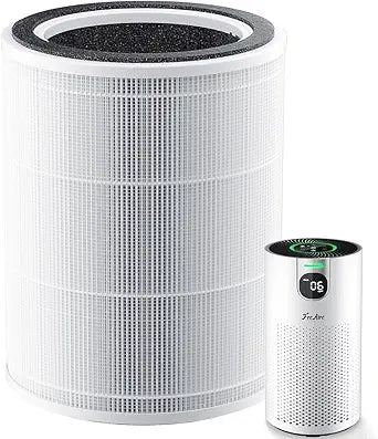 FreAire Air Purifier Replacement Filter for VisionAir HAP606 Air Purifier, 3-Stage Design with Activated Carbon, 1 Pack, White