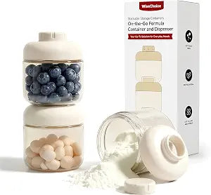 Formula Container to go, Formula Dispenser for Day & Night Portion Storage