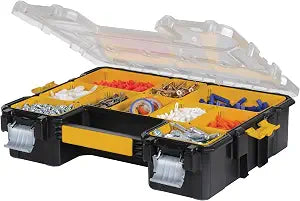 DEWALT Small Parts Organizer, Hardware Storage Box with Removable Dividers, 10-Compartment (DWST14825)
