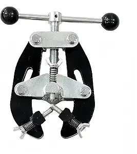 1-2.5 Inch Pipe Clamp, High Strength Steel Pipe Welding Clamp, Portable Pipe Alignment Clamp Tools with Quick Acting Screws for Pipe Fitting Welding (Black)