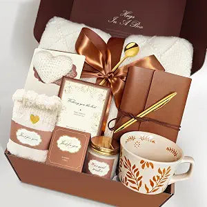 Care Package Gift Basket for Women  Cozy Self Care Comfort Birthday Gifts  Sending Sunshine Thinking of You or Get Well Soon Gift for Mom, Friend or Sister