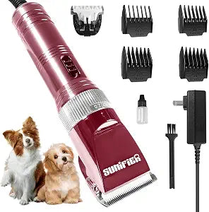 Professional Dog Grooming Clippers for Thick Coat - Dog Hair Trimmer for Grooming- Sheep Shears for Thick Hair  Pet Grooming Clippers for Dogs, Cats, Sheeps, Horse (Rose Gold)