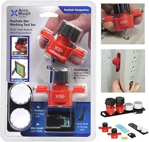 Picture Hanging Marking Tool No-measure Keyhole & Sawtooth Fastener Locator