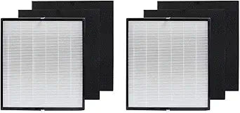 PUREBURG Replacement Filter Compatible with GermGuardian AC5900WCA Air Purifier FLT5900 and Filter J, 2-Pack H13 True HEPA Activated Carbon Pre-Filters For Dust Odor Clean