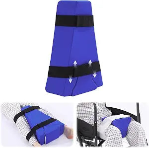 HOMBYS 2-in-1 Hip Abduction Pillow After Surgery, Separable Abduction Wedge Knee Separator Orthopedic Pillow with Strap for Separating Knees, Sit & Lie Dual-Use, Blue