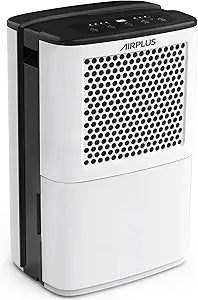 AIRPLUS 4500 Sq. Ft Dehumidifiers for Home, 70 Pints Dehumidifier for Basement with Drain Hose, Continuous Drainage, Intelligent Humidistat, Dehumidifier for bathroom, bedroom, Large Room