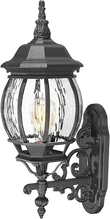 Extra Large Outdoor Wall Lights for House, Extra Large Black Exterior Lantern Wall Mount, Waterproof Front Porch Light Fixture for Garage & Patio, Outdoor Sconce Lighting