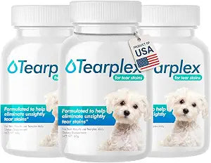 Tear Stain Remover for Dogs and Cats | Natural Supplement Suitable for All Breed Types | Pet Tear Stain Remover Powder | Made with Natural Ingredients | Beef Flavored - 3 Pack