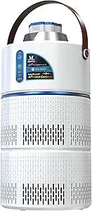 MDovia ZEN ROBOTAIR Cordless Air Filter Device with Stackable Filter System, Voice Control, Quick Shared Battery, White