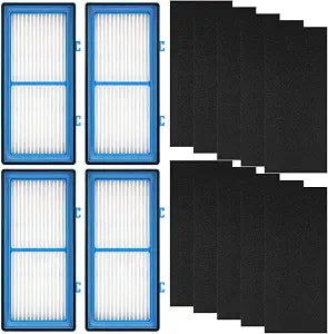 Tivcroxs 8 Pack Replacement Filters Compatible for Holme-s AER1 Air Purifier Total Air Clean 2 HEPA Air Filters 6 Carbon Booster Filters Replacement Filter for HAPF30AT,HAP242 NUC