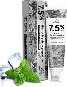 Woadee 7.5% Nano Hydroxyapatite Toothpaste,Fluoride Free,Whitening 4.23 oz