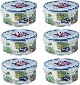 LockandLock 20-oz, 2.5-cup, Food Container, Pack of 6