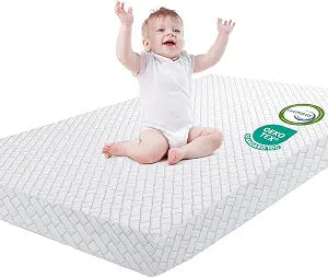 Pack and Play Mattress,38"x26" High Resilience Dual Sided Memory Foam Pack N Play Mattress Pad for Baby,Mattress for Pack N Play with Breathable Removable Cover Non-Slip Bottom