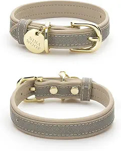 Vegan Leather Collar by Nina Woof