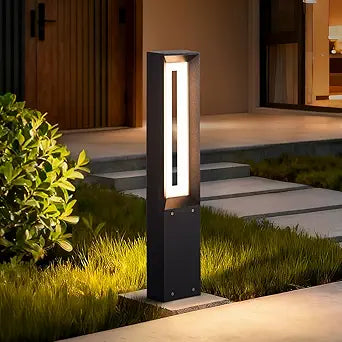 Outdoor Path Light, 31.5" Pathway Walkway Lights Hard Wired, Waterproof Landscape LED Bollard Lighting Yard Lawn Lamp 3000K Ground Lantern Outside for Garden Sidewalk Patio Decoration