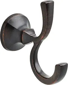 DELTA FAUCET Rubber Limited 76435-RB Ashlyn Double Towel Hook Bath Hardware Accessory in Venetian Bronze