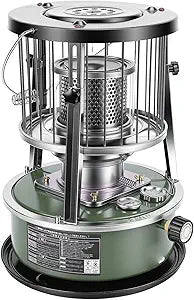 Luocute Portable Kerosene Heater, 5.2L Tank 20-25 Hours Heating with Adjustable Height Safety Net, for Camping Garage Home Emergency Indoor Outdoor Use