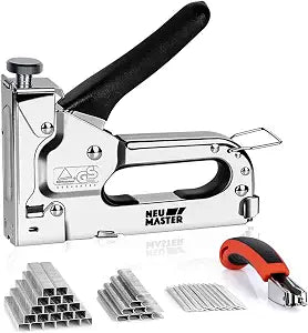 NEU MASTER Staple Gun with Staple Remover, Upholstery Staple Gun for Wood