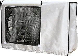 Naysku 1/6 Air Conditioner Covers for Outside Units, Sun Protective Oxford Air Condition Protective Cover, Waterproof Dustproof Sun Protection Air Conditioner Cover with Vent