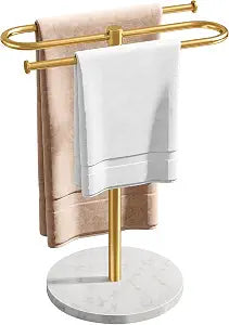 STWWO Kitchen Towel Holder for Countertop with Marble Base