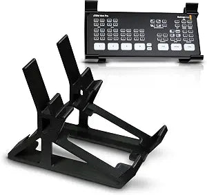 Combo Stand for Blackmagic ATEM Mini Pro and ISO Series  LCD Monitor Stand for Thin Monitors  Stable Setup with Cable Management for Streaming Broadcasting Video Production
