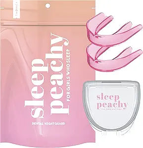 Sleep Peachy Night Guard for Women, Teeth Grinding, Bruxing, 2-Pack, Pink