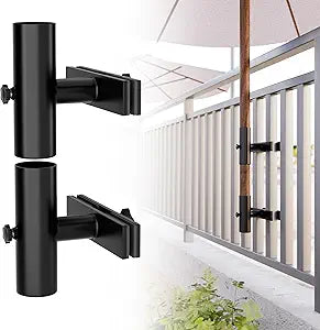 Umbrella Holder Parasol Holder Patio Umbrella Stand Mount Umbrella Clamp for Balcony, Outdoor Umbrella Holder Fixed Clip Deck Table Umbrella Mount for Deck,Railings,Beach,Courtyard,Boats,Tailgates