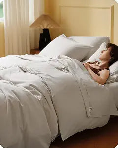 Bedsure Cooling Duvet Cover King Size, Cotton & Viscose Derived from Bamboo Duvet Cover Set, PureWoven Ultra-Soft, Breathable & Lightweight Home Bedding for All Seasons (Linen,104"x90")