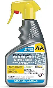 FILA Surface Care Solutions, HYBRID & EPOXY PRO, Instant Cleaner for Fresh Epoxy Grout residues, Grout Cleaner to use during Installation, Clean your Epoxy Floor Kit Tools after Epoxy Flooring, 24oz.