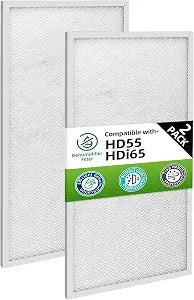 Sentinel HD55 HDi65 Filters Compatible with Alorair Basement Dehumidifiers HD55S/HDi65S MERV-8,17.2X8.8X0.4 inches (2 Pack)
